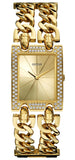  Shop Authentic Guess MOD Heavy Metal Diamonds Gold Dial Gold Steel Strap Watch for Women - W0072L1 - Luxxuri