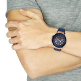  Shop Authentic Guess Rigor Blue Dial Blue Silicone Strap Watch For Men - W0247G3 - Luxxuri