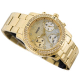  Shop Authentic Guess Confetti Diamonds Silver Dial Gold Steel Strap Watch for Women - W0774L5 - Luxxuri