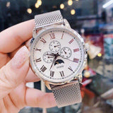 Shop Authentic Guess Delancy White Dial Silver Mesh Bracelet Watch for Men - W0871G4 - Luxxuri