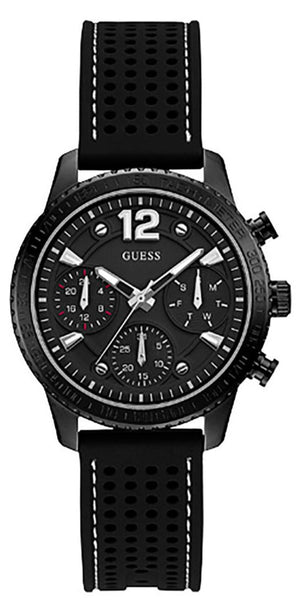  Shop Authentic Guess Marina Chronograph Black Dial Black Rubber Strap Watch for Women - W1025L3 - Luxxuri