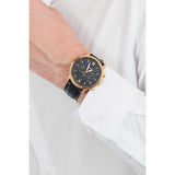  Shop Authentic Fossil Neutra Chronograph Black Dial Black Leather Strap Watch for Men - FS5381 - Luxxuri