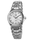  Shop Authentic Tag Heuer Link Quartz Diamonds Mother of Pearl Dial Silver Steel Strap Watch for Women - WBC1312.BA0600 - Luxxuri