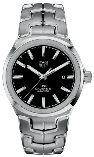  Shop Authentic Tag Heuer Link Quartz Black Dial Silver Steel Strap Watch for Women - WBC2110.BA0603 - Luxxuri
