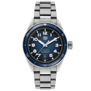  Shop Authentic Tag Heuer Autavia Automatic Blue Dial Silver Steel Strap Watch for Men - WBE5116.EB0173 - Luxxuri