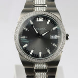  Shop Authentic Bulova Crystal Collection Brown Dial Silver Steel Strap Watch for Men - 96B221 - Luxxuri