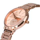  Shop Authentic Michael Kors Portia Analog Quartz Rose Gold Dial Rose Gold Steel Strap Watch For Women - MK3839 - Luxxuri