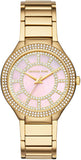  Shop Authentic Michael Kors Kerry Mother of Pearl Dial Gold Steel Strap Watch for Women - MK3396 - Luxxuri