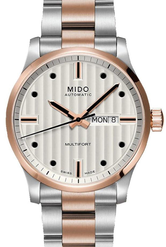  Shop Authentic Mido Multifort Automatic Silver Dial Two Tone Steel Strap Watch For Men - M005.430.22.031.80 - Luxxuri