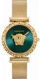  Shop Authentic Versace Palazzo Empire Greca Green Dial Gold Mesh Bracelet Watch for Women - VEDV00819 - Luxxuri