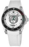  Shop Authentic Gucci Dive Tiger White Dial White Rubber Strap Watch For Men - YA136329 - Luxxuri