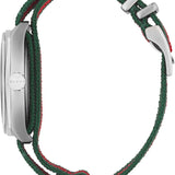  Shop Authentic Gucci GG2570 Quartz Black Dial Green & Red Nylon Strap Watch For Men - YA142305 - Luxxuri
