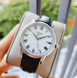  Shop Authentic Tissot T Classic Carson White Dial Black Leather Strap Watch for Men - T085.410.16.013.00 - Luxxuri