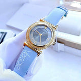  Shop Authentic Versace V-Motif Grey Dial Blue Leather Strap Watch for Women - VERE00318 - Luxxuri