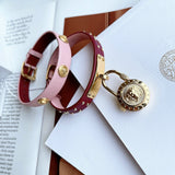  Shop Authentic Versace Medusa Lock Icon Gold Dial Red Leather Strap Watch for Women - VEDW00319 - Luxxuri