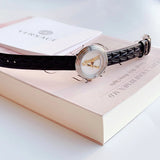  Shop Authentic Versace Virtus Quartz White Dial Black Leather Strap Watch For Women - VET300421 - Luxxuri