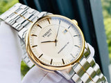  Shop Authentic Tissot Luxury Powermatic 80 Gold Dial Silver Steel Strap Watch For Men - T086.407.22.261.00 - Luxxuri