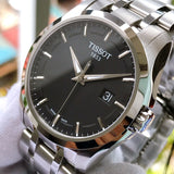  Shop Authentic Tissot T Trend Couturier Chronograph Black Dial Silver Steel Strap Watch For Men - T035.410.11.051.00 - Luxxuri