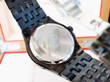  Shop Authentic Bulova Crystal Collection Phantom Black Dial Black Steel Strap Watch for Men - 98A240 - Luxxuri