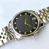  Shop Authentic Movado Museum Classic Black Dial Silver Steel Strap Watch For Women - 0606858 - Luxxuri
