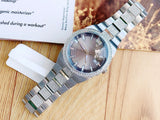  Shop Authentic Bulova Crystal Collection Brown Dial Silver Steel Strap Watch for Men - 96B221 - Luxxuri