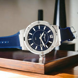  Shop Authentic Salvatore Ferragamo F-80 Blue Dial Blue Rubber Strap Watch For Men - SFHY01022 - Luxxuri