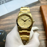  Shop Authentic Tissot PRX Powermatic 80 Gold Dial Gold Steel Strap Watch for Men - T137.207.33.021.00 - Luxxuri