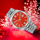  Shop Authentic Citizen x Pantone Automatic Blazing Red Dial Silver Steel Strap Watch For Men - NJ0158-89W - Luxxuri