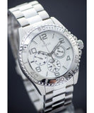  Shop Authentic Guess BFF Multifunction Silver Dial Silver Steel Strap Watch for Women - W0231L1 - Luxxuri