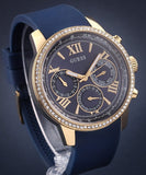  Shop Authentic Guess Sunrise Blue Dial with Diamonds Blue Rubber Strap Watch For Women - W0616L2 - Luxxuri