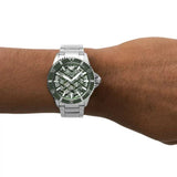  Shop Authentic Emporio Armani Diver Automatic Green Dial Silver Steel Strap Watch For Men - AR60061 - Luxxuri