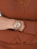  Shop Authentic Fossil Riley Multifunction Rose Gold Dial Rose Gold Steel Strap Watch for Women - ES2811 - Luxxuri
