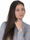  Shop Authentic Guess Sparkler Diamonds Silver Dial Silver Steel Strap Watch for Women - GW0111L1 - Luxxuri