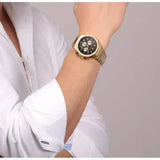  Shop Authentic Maserati Stile 45mm Chronograph Black Dial Gold Steel Strap Watch For Men - R8873642001 - Luxxuri