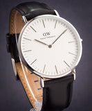  Shop Authentic Daniel Wellington Classic Sheffield White Dial Black Leather Strap Watch For Men - DW00100020 - Luxxuri