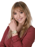  Shop Authentic Michael Kors Ritz Pave Crystals Gold Dial Gold Steel Strap Watch for Women - MK6862 - Luxxuri