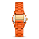  Shop Authentic Michael Kors Runway Chronograph Limited Edition Orange Dial Orange Steel Strap Watch for - MK7477LE - Luxxuri