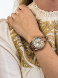  Shop Authentic Fossil Riley White Dial Sand Leather Strap Watch for Women - ES3466 - Luxxuri