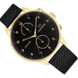  Shop Authentic Tommy Hilfiger Chase Quartz Black Dial Black Mesh Bracelet Watch for Men - 1791580 - Luxxuri