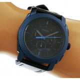  Shop Authentic Fossil Machine Chronograph Black Dial Black Leather Strap Watch for Men - FS5361 - Luxxuri