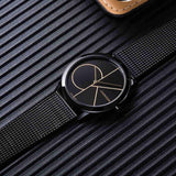  Shop Authentic Calvin Klein Minimal Black Dial Black Mesh Bracelet Watch for Women - K3M224X1 - Luxxuri