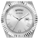  Shop Authentic Guess Connoisseur Silver Dial Silver Steel Strap Watch for Men - GW0265G6 - Luxxuri